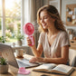 Mini Handheld Rechargeable Personal Fan With Stand Portable Usb Desk Fan (1 Pc)