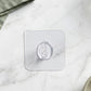 Transparent Square Self Adhesive Wall Utility Hook (1 Pc)