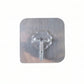 Self-Stick Double Hook Metal Wall Plate 