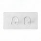 Transparent 2 Hook Adhesive Wall Mount