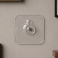 Round Transparent Self Adhesive Utility Wall Hook (1 Pc)