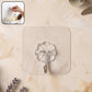 Flower Shape Transparent Self Adhesive Wall Hook (1 Pc)