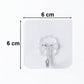 Flower Shape Transparent Self Adhesive Wall Hook (1 Pc)