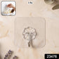 Transparent Flower Design Wall Hook