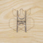 Transparent Double Loop Adhesive Wall Holder Hook (1 Pc)