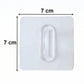 Transparent Multipurpose Adhesive Wall Holder Hook (1 Pc)