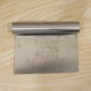 Small Stainless Steel Dough Scraper Cutter 15 X 12 Cm With Scale (1 Pc)