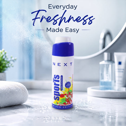 Next Sports Fragrance Body Spray Long-lasting Deodorant For Men Daily Use (200ml)