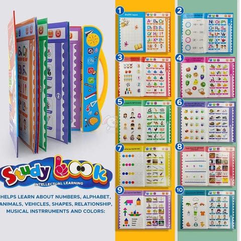 4603 Musical Learning Study Book With Numbers Letters Rs 299