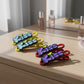 Decorative Kiss Text Hair Clip Set (4 Pc)