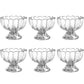 Serving Dessert Bowl Set - 6pcs Ice Cream, Salad, and Fruit Bowls (Brown Box)