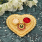 Heart Shape Kumkum Holder  Elegant Pooja Accessory For Festivals