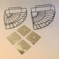 2 Pc Shower Caddy Corner for holding and storing various household stuffs and items etc.