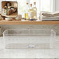 Plastic Fridge Organizer Basket  Clear Storage Solution For Kitchen