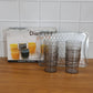 Premium Glass Serving Set (6 Glass With 1 Tray)