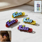 Decorative Kiss Text Hair Clip Set (4 Pc)