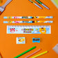 4560 Wooden Pencil Set Stationary Set 5 In 1 Items Educational Item For School Going Kids Stationary Set For Girls Boysstationary For Schoolgift Pack For Girls Kidsbirthday Gift Kids (5 Pc Set