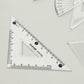 4-piece Geometry Set Triangle Ruler Protractor Straight Ruler