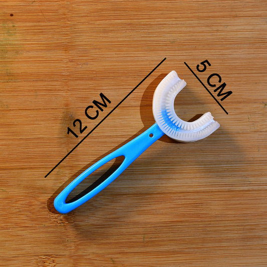 4003 U-shaped Toothbrush For Kids Manual Whitening Toothbrush Silicone Brush Head For Kids Children Infant Toothbrush For 2-6 Years