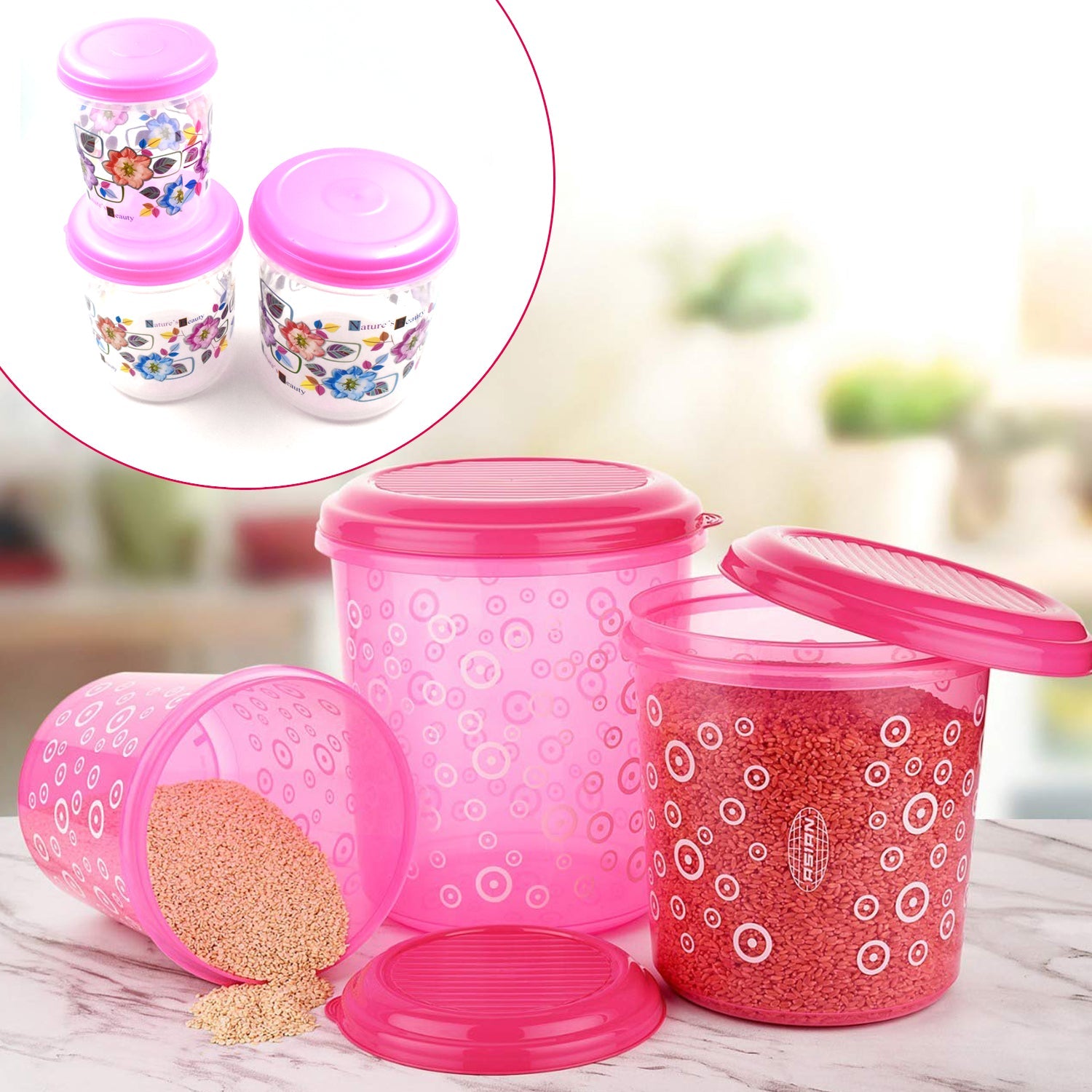 2703 3 Pc Storage Container Used In All Kinds Of Places Including Household And Offices For Storing Stuffs And Items Etc.