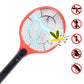 Red Rechargeable Electric Mosquito Killer Racket With Cable