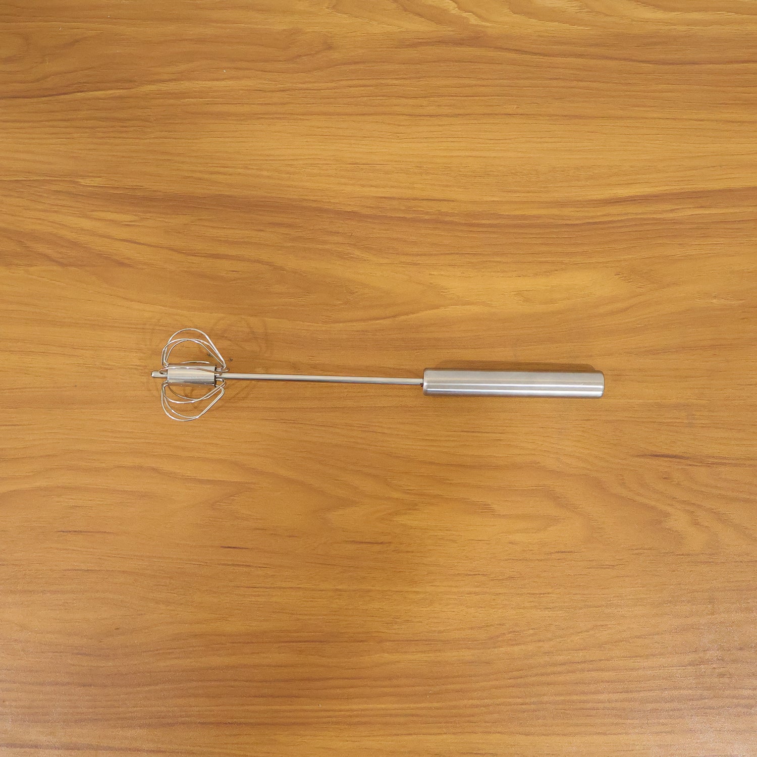 Stainless Steel Hand Push Rotary Whisk (1 Pc 29 Cm)