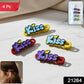 Decorative Kiss Text Hair Clip Set (4 Pc)
