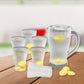 Apex Unbreakable Lemon Jug Set With 6 Glasses  1200ml Jug + 300ml Glasses Approx