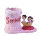 Romantic Love Couple Pen Holder Stand Resin Desk Organizer Pencil Cup (1 Pc)