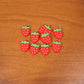 strawberry themed keychain pack