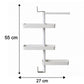 Multipurpose Rotating Shelf Storage Rack 4 Tier (1 Set)