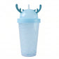 Stylish Swizzy Jelly Tumbler With Straw And Fun Lid (1 Pc 500ml)