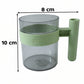 Transparent Plastic Cup With Handle Reusable Water Tea And Coffee Mug (1 Pc)