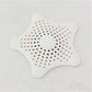 White Silicone Star Shaped Sink Filter Bathroom Hair Catcher Drain Strainers For Basin