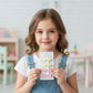 Cute Mini Fork Shaped Hair Clips Set For Girls And Women (4 Pc)