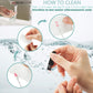 Reusable Silicone Cotton Swab Set With Mirror Case Washable Ear Buds (1 Set)