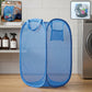 foldable mesh laundry basket handles