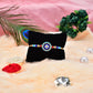 Evil Eye Rakhi With Blue Beads And Golden Accents  Protective Nazar Design