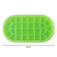 Premium Oval Silicone Ice Cube Tray With Lid (1 Pc)