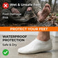 Waterproof Silicone Shoe Cover White Color (1 Pair Medium Size)