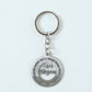 Premium Metal Round Jay Shree Krishna Keychain 1 Pc