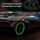 Tyre Valve Caps Luminous Glow Car Tire Valve Cap Covers Vaal Cap (100 Pcs Set)