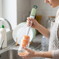 3 In 1 Carrot Bottle Cleaning Brush With Sponge For Cups And Flasks (1 Pc)