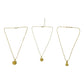 Decorative floral gold necklace