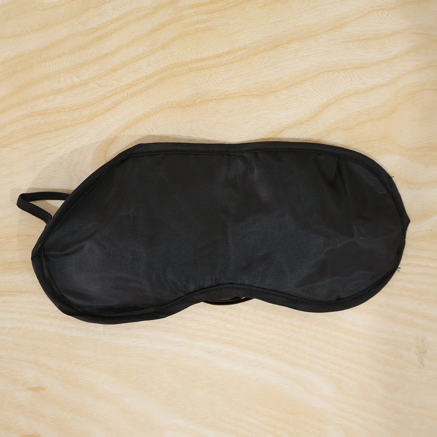 Soft Black Satin Sleeping Eye Mask For Night Rest Travel And Relaxation (1 Pc)