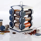 2036 Spice Jar Set - Food Grade Plastic 12pcs Spice Jar (Brown Box)