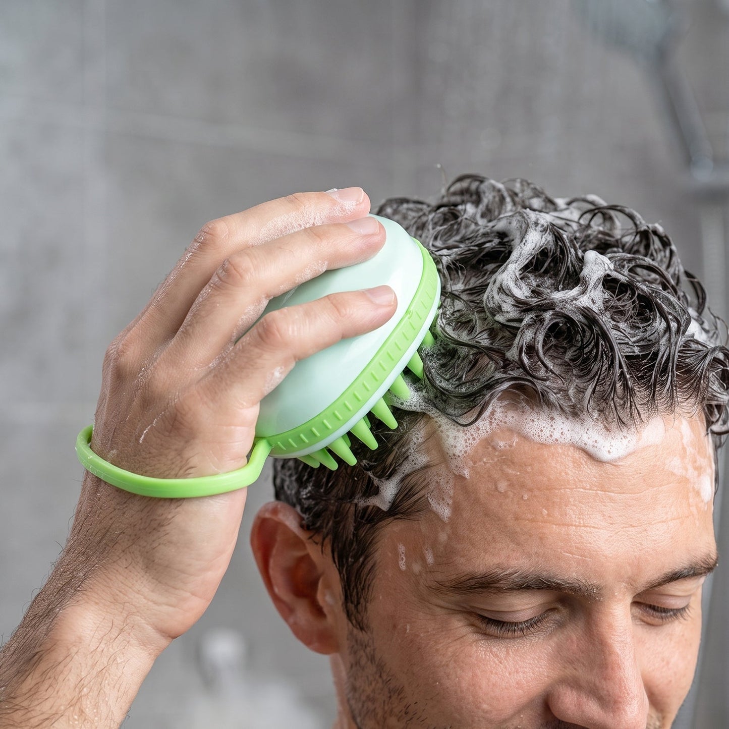 Silicone Scalp Massage Shampoo Brush For Daily Hair Washing And Shower Care (1 Pc)