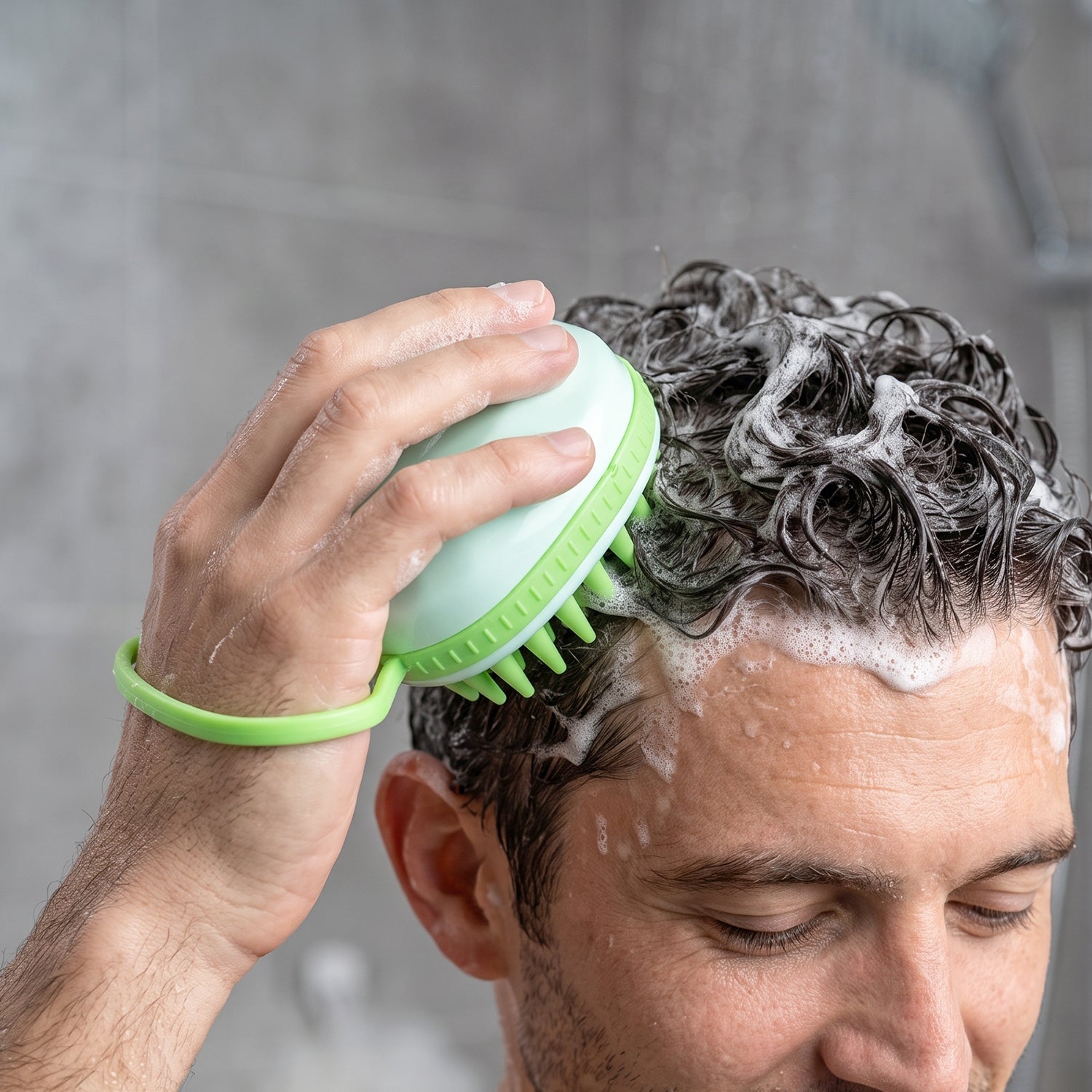 Silicone Scalp Massage Shampoo Brush For Daily Hair Washing And Shower Care (1 Pc)