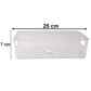 Crystal Clear Plastic Storage Box Organizer With Handle For Fridge Pantry (1 Pc)