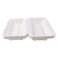 Vegnar Premium Bagasse Clamshell Food Box (10 Pc 9x6 Inch)